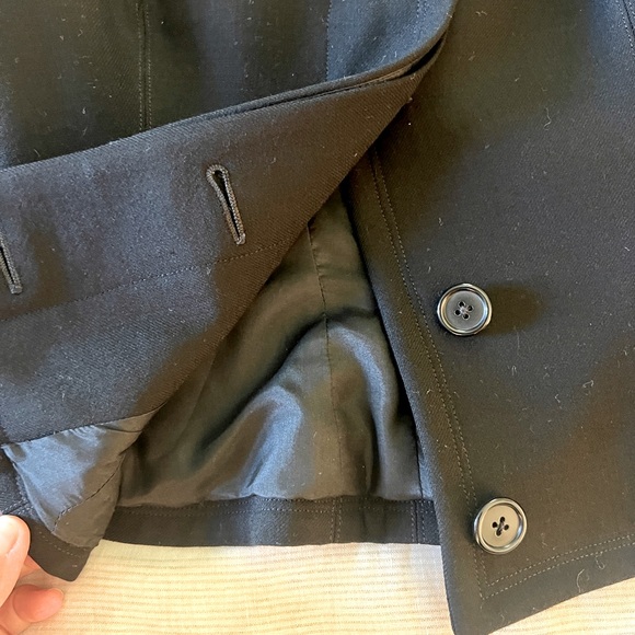 Vintage Ralph Lauren Purple Label wool jacket with velvet collar. Size 4. - Picture 5 of 12